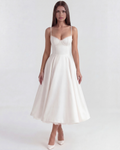 Selene Midi Dress in white