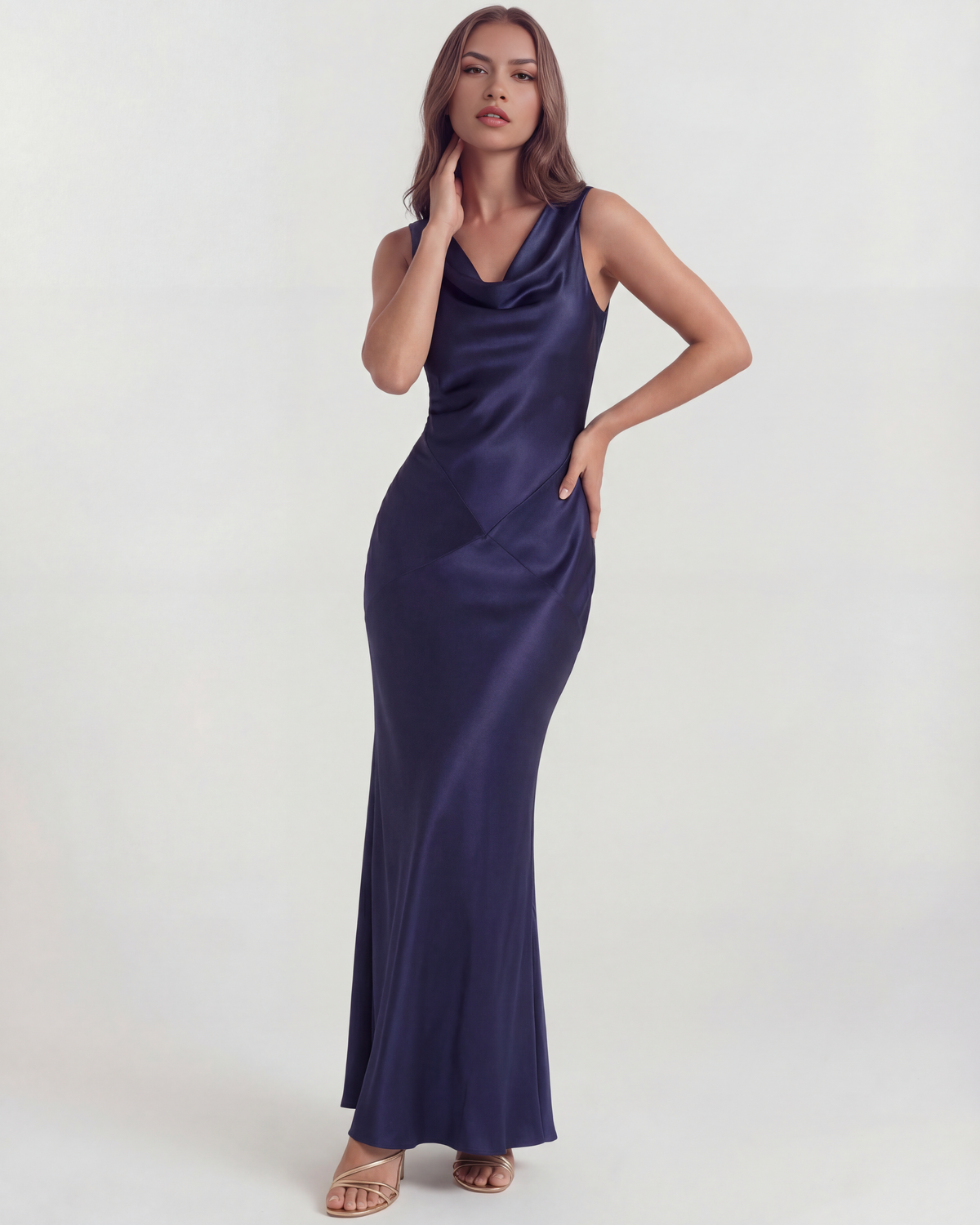 Sapphire Maxi Dress in dark blue