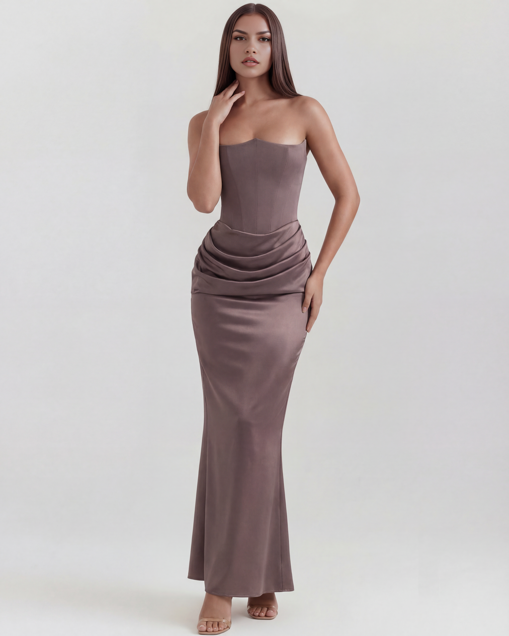 Rosalind Maxi Dress in smoke