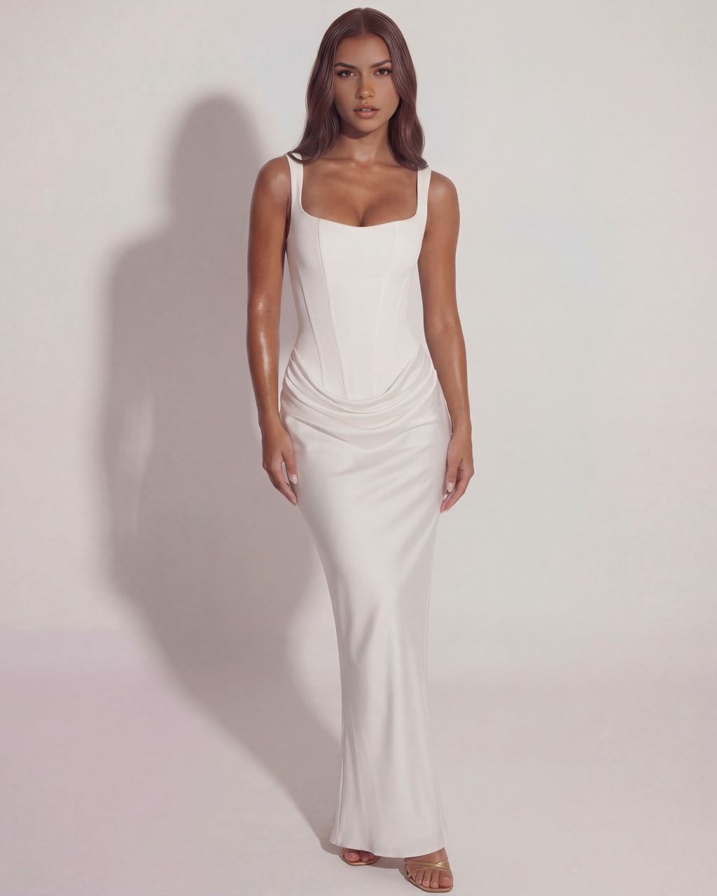 Eleonora Maxi Dress in white