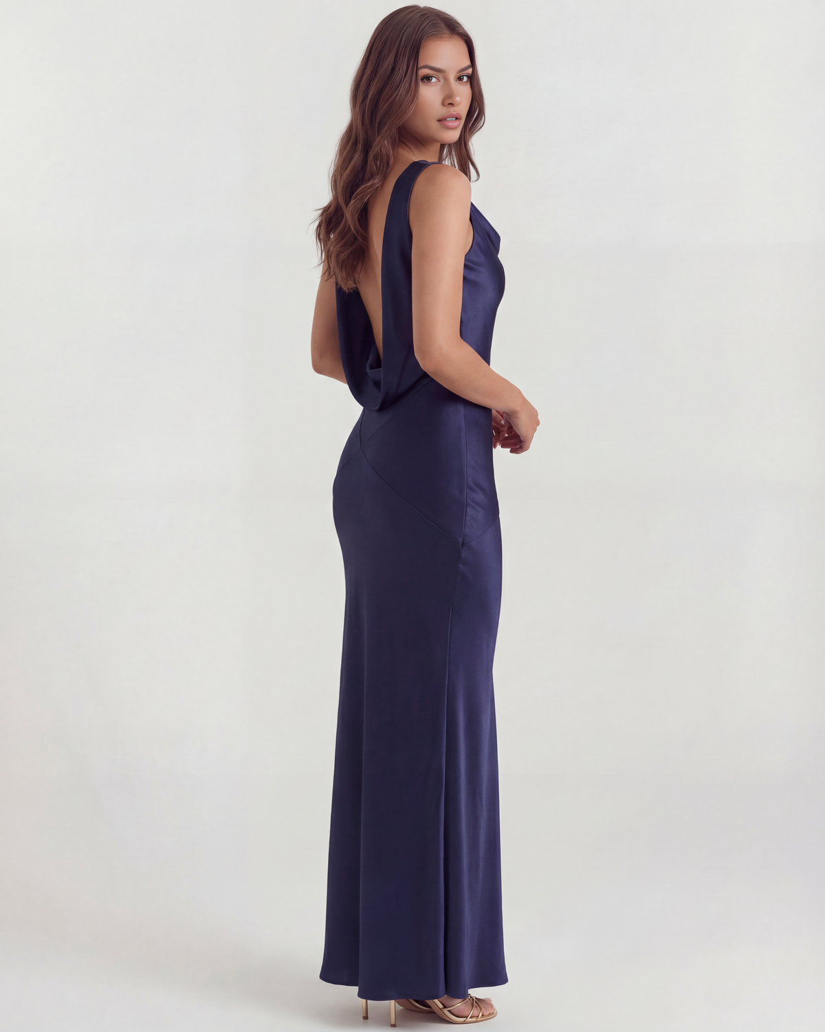 Sapphire Maxi Dress in dark blue