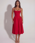 Francesca Midi Dress in red