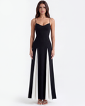 Porto Fino Maxi Dress in black and white