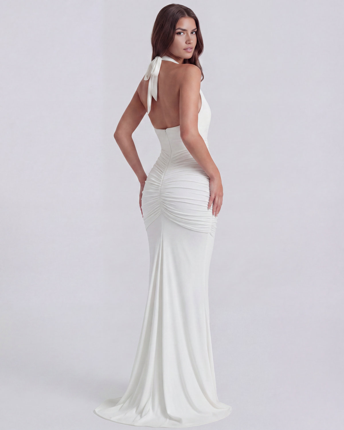 Ariel Maxi Dress in white