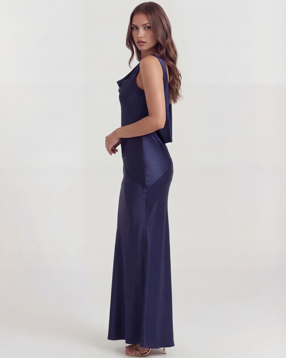 Sapphire Maxi Dress in dark blue