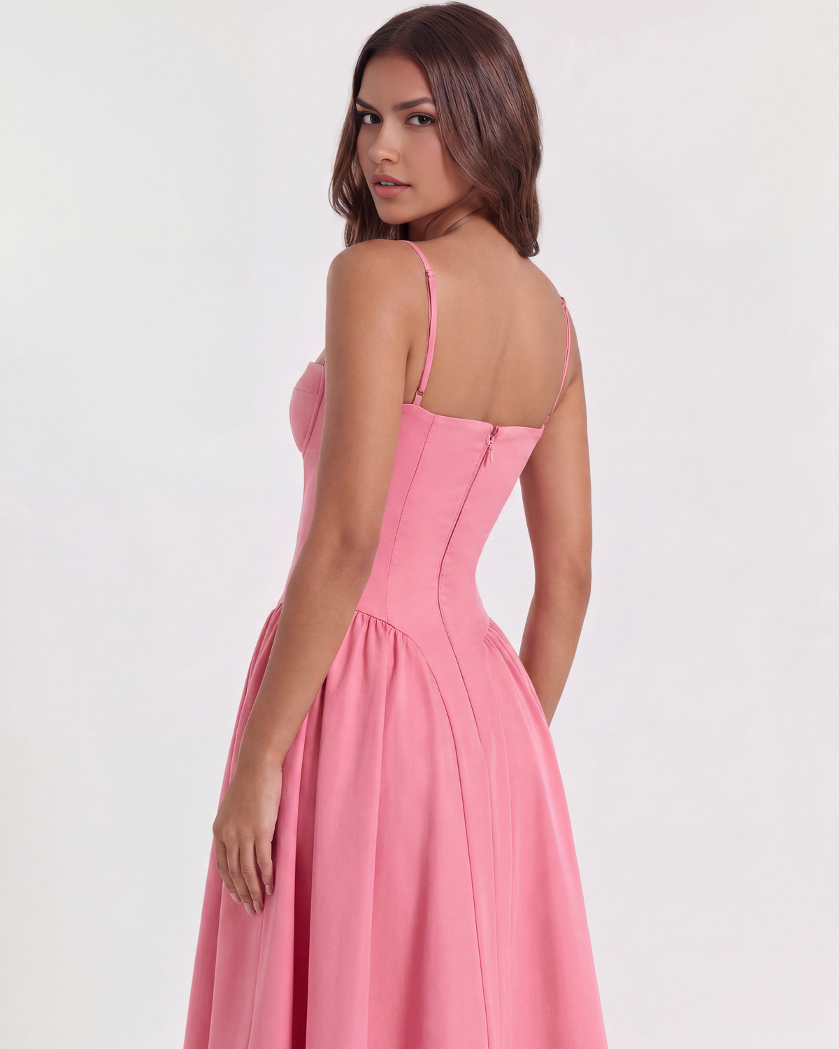 Francesca Midi Dress in pink