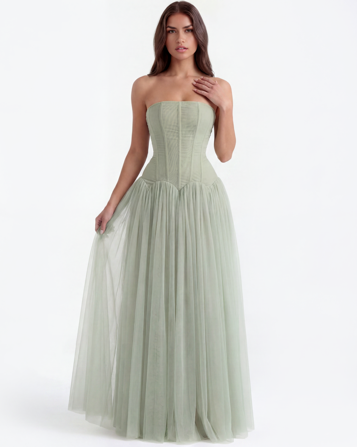 Arabella Maxi Dress in green