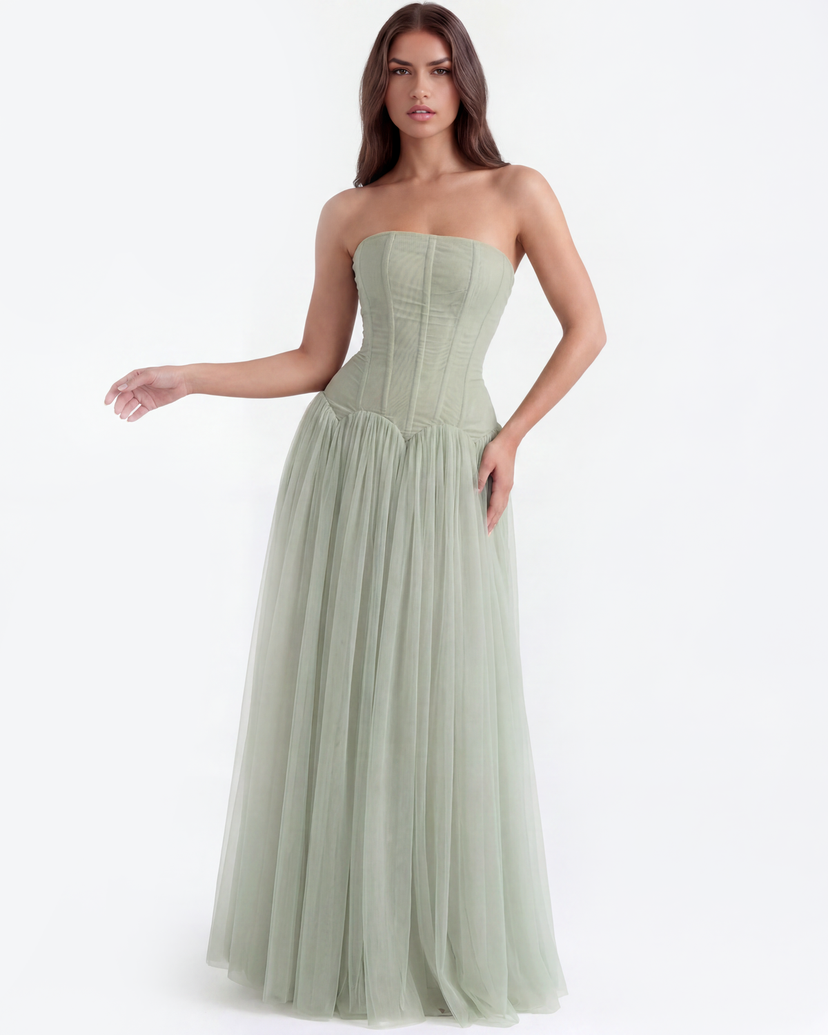 Arabella Maxi Dress in green
