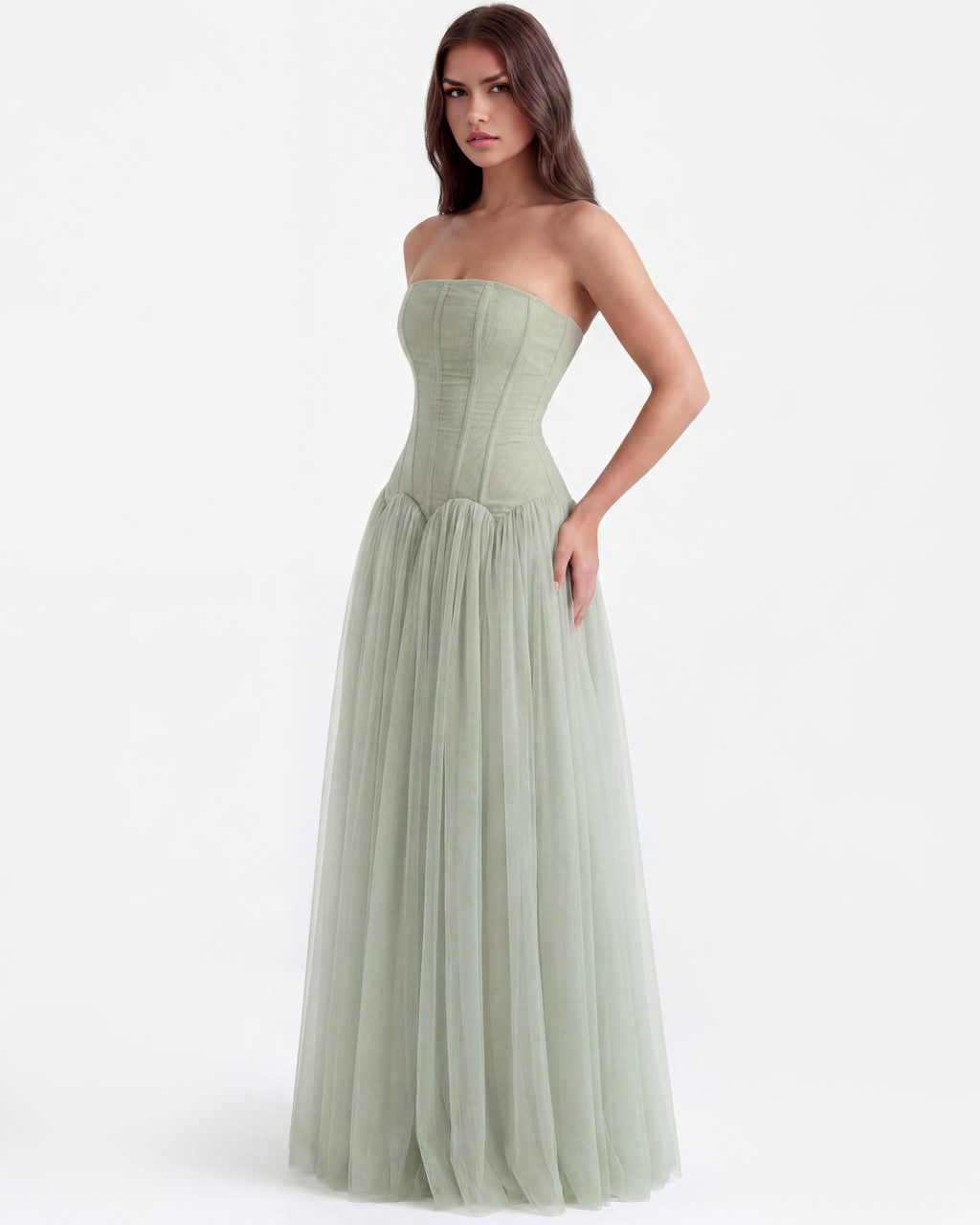 Arabella Maxi Dress in green
