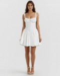 Luna Mini Dress in white