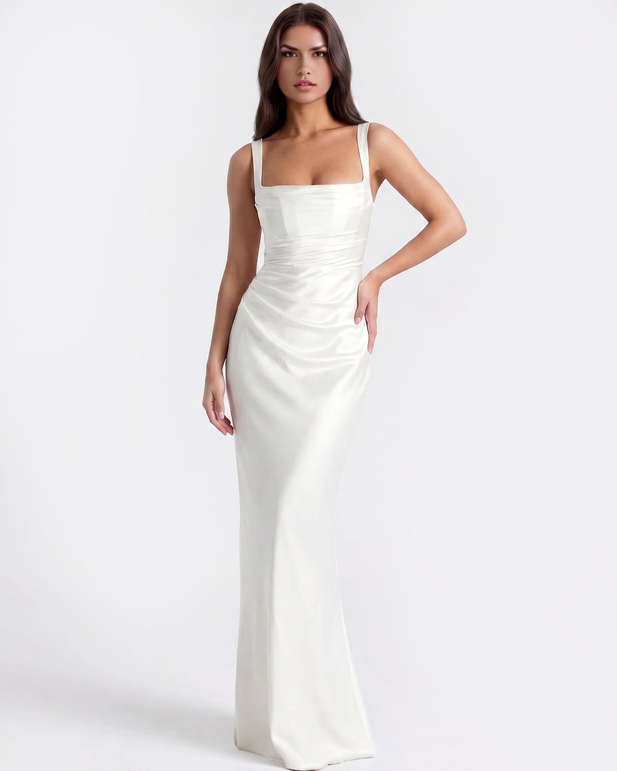 Adrienne Maxi Dress in white