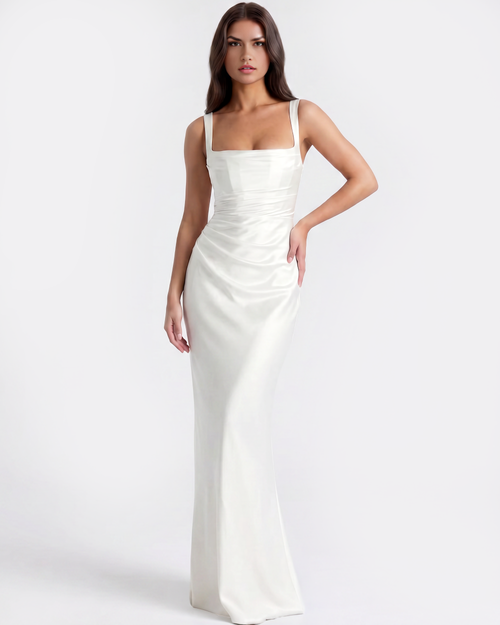 Adrienne Maxi Dress in white