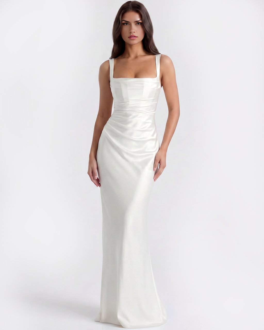 Adrienne Maxi Dress in white