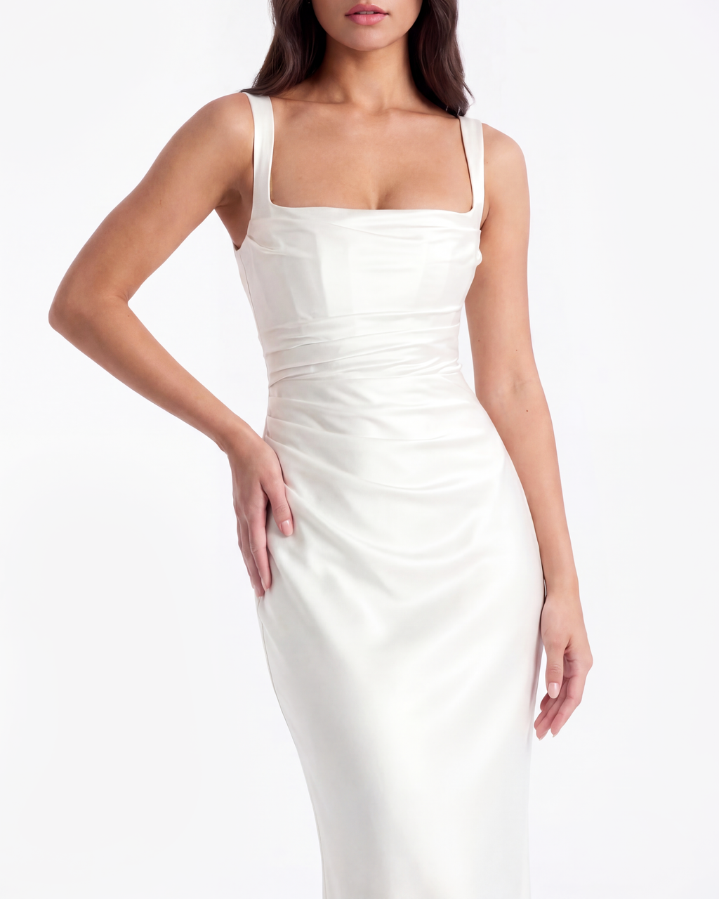 Adrienne Maxi Dress in white