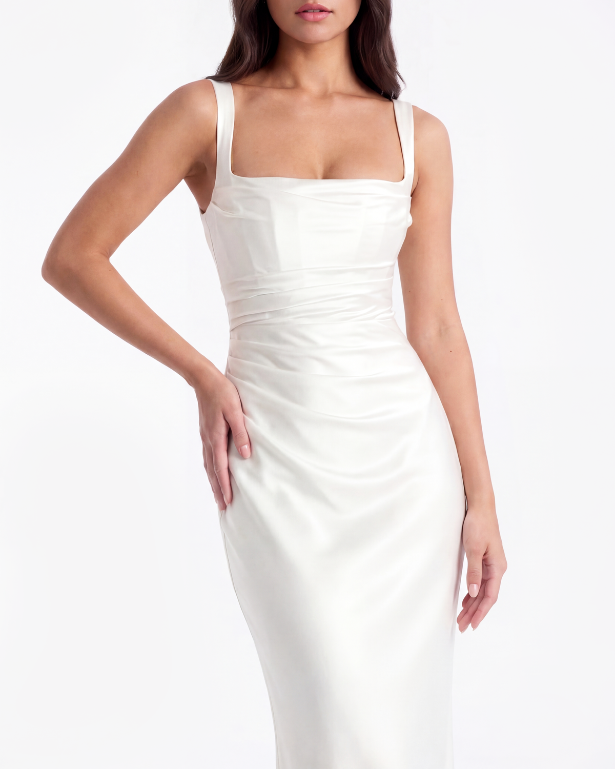 Adrienne Maxi Dress in white