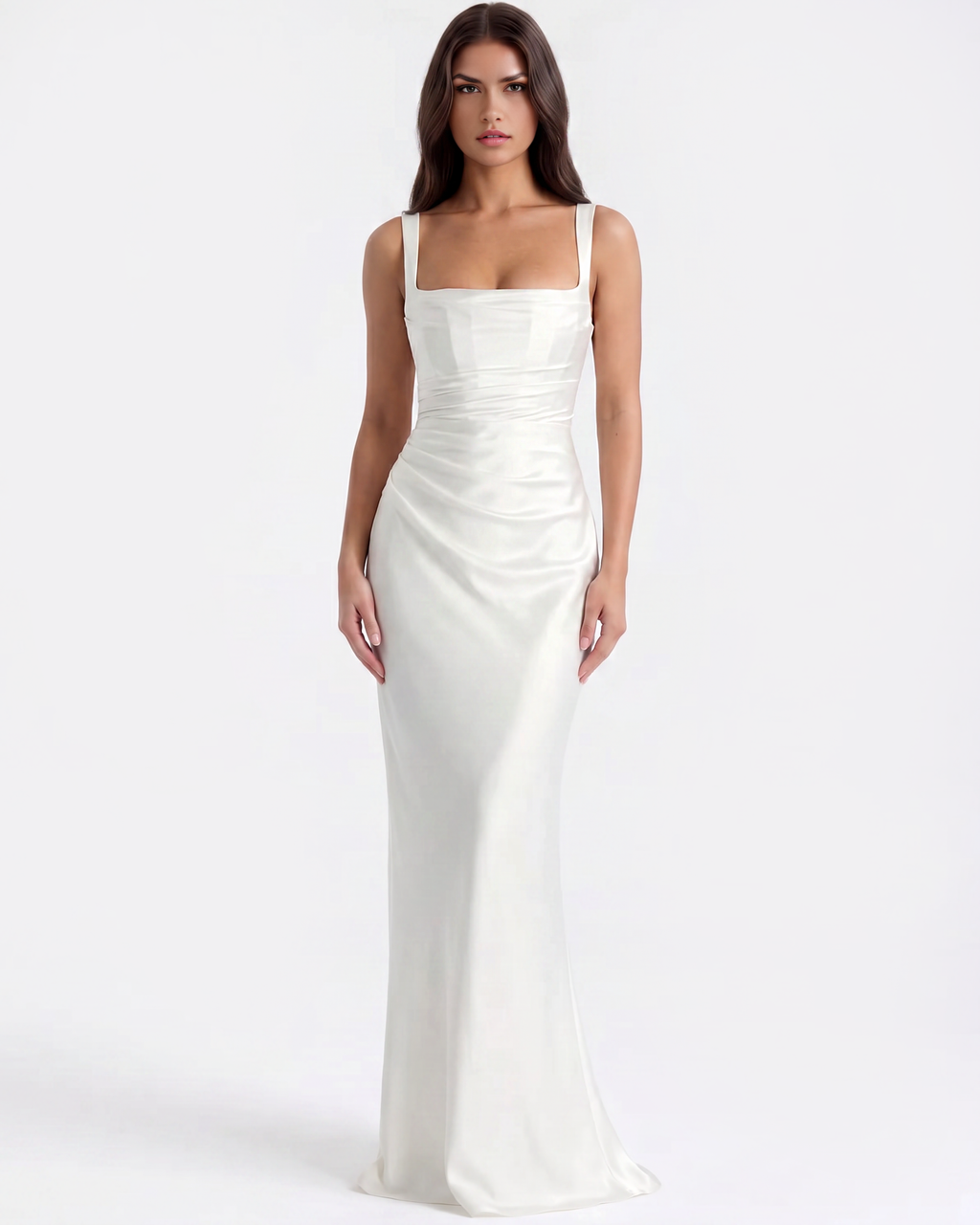 Adrienne Maxi Dress in white