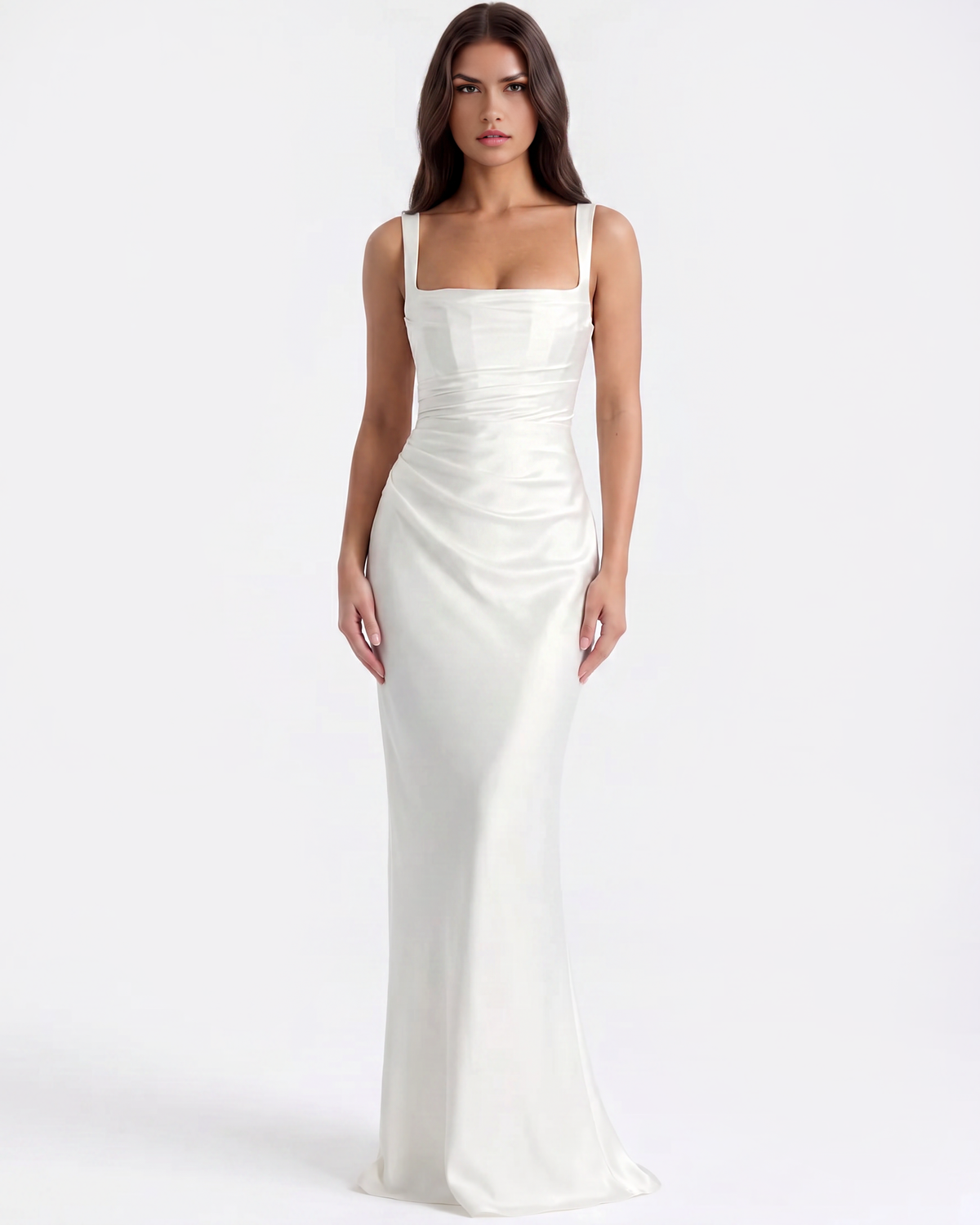 Adrienne Maxi Dress in white
