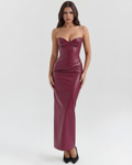 Vanessa Maxi Dress in burgundy
