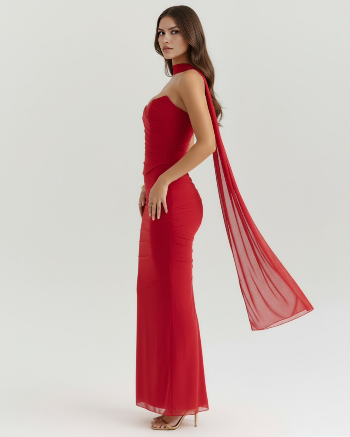 Malu Maxi Dress in red