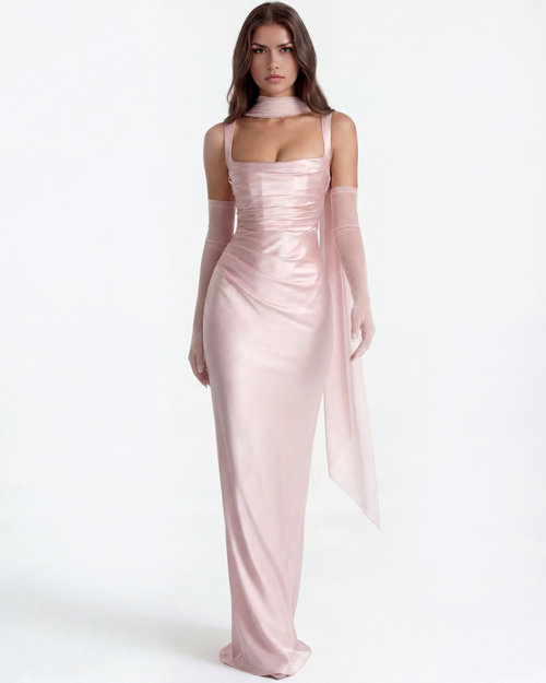 Adrienne Maxi Dress in pink