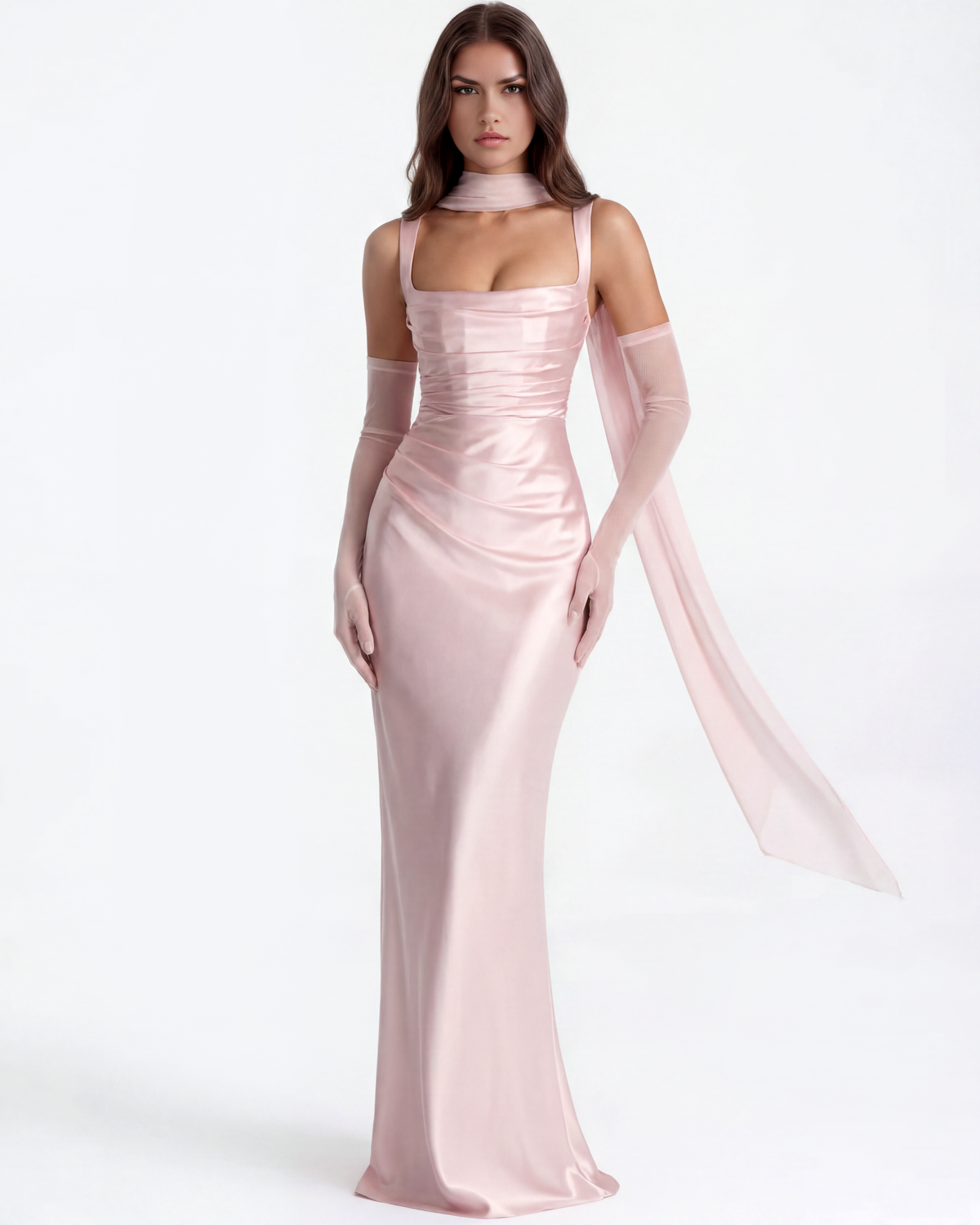 Adrienne Maxi Dress in pink