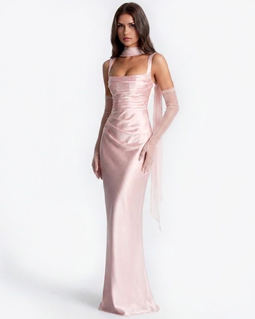 Adrienne Maxi Dress in pink