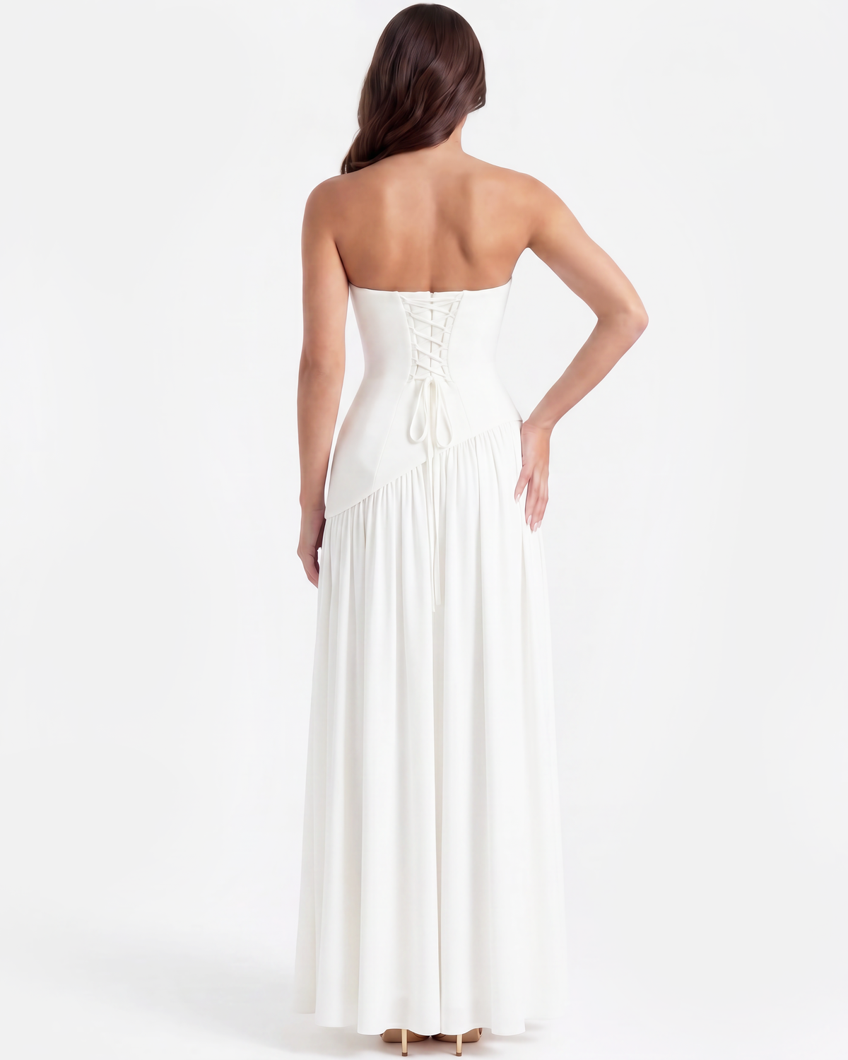 Serena Maxi Dress in white