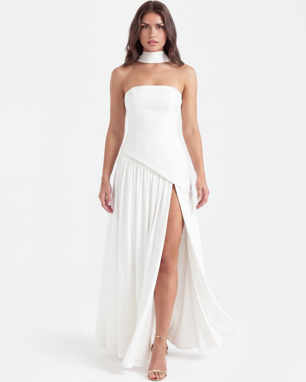 Serena Maxi Dress in white