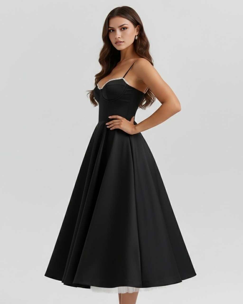 Selene Mini Dress in black