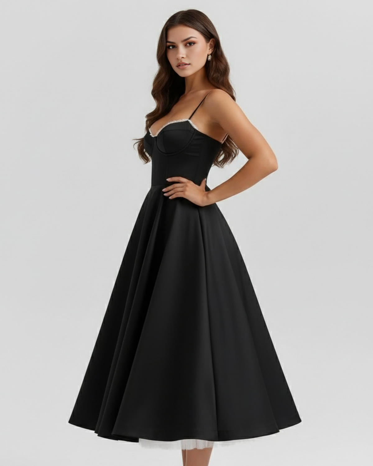 Selene Mini Dress in black
