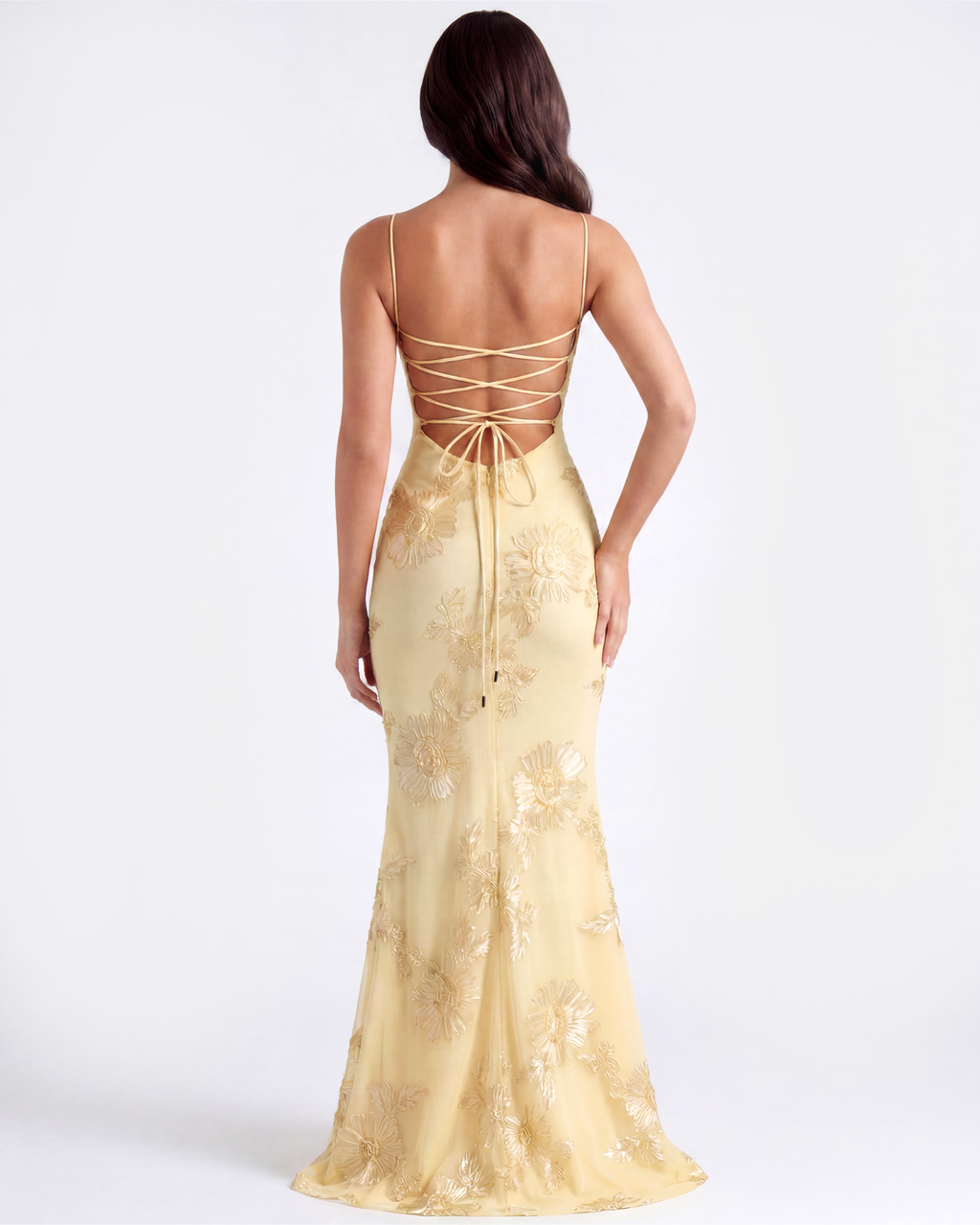 Celeste Maxi Dress in butter yellow