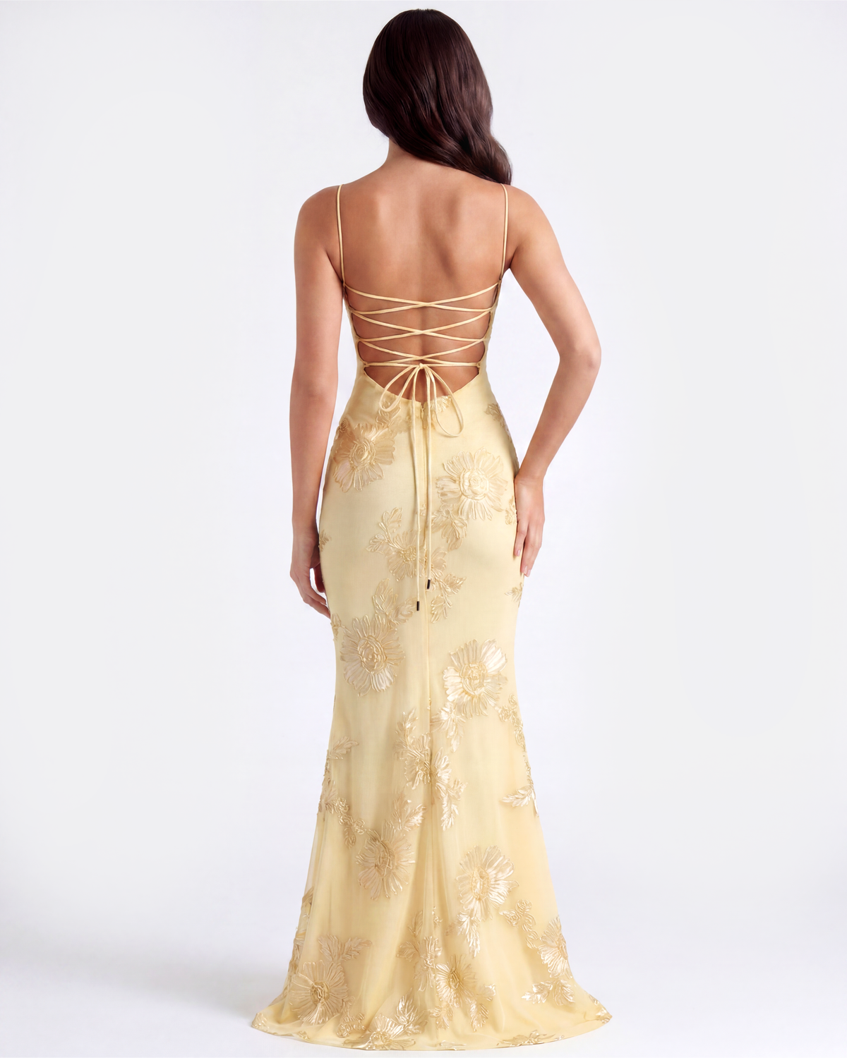 Celeste Maxi Dress in butter yellow