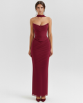 Malu Maxi Dress in burgundy