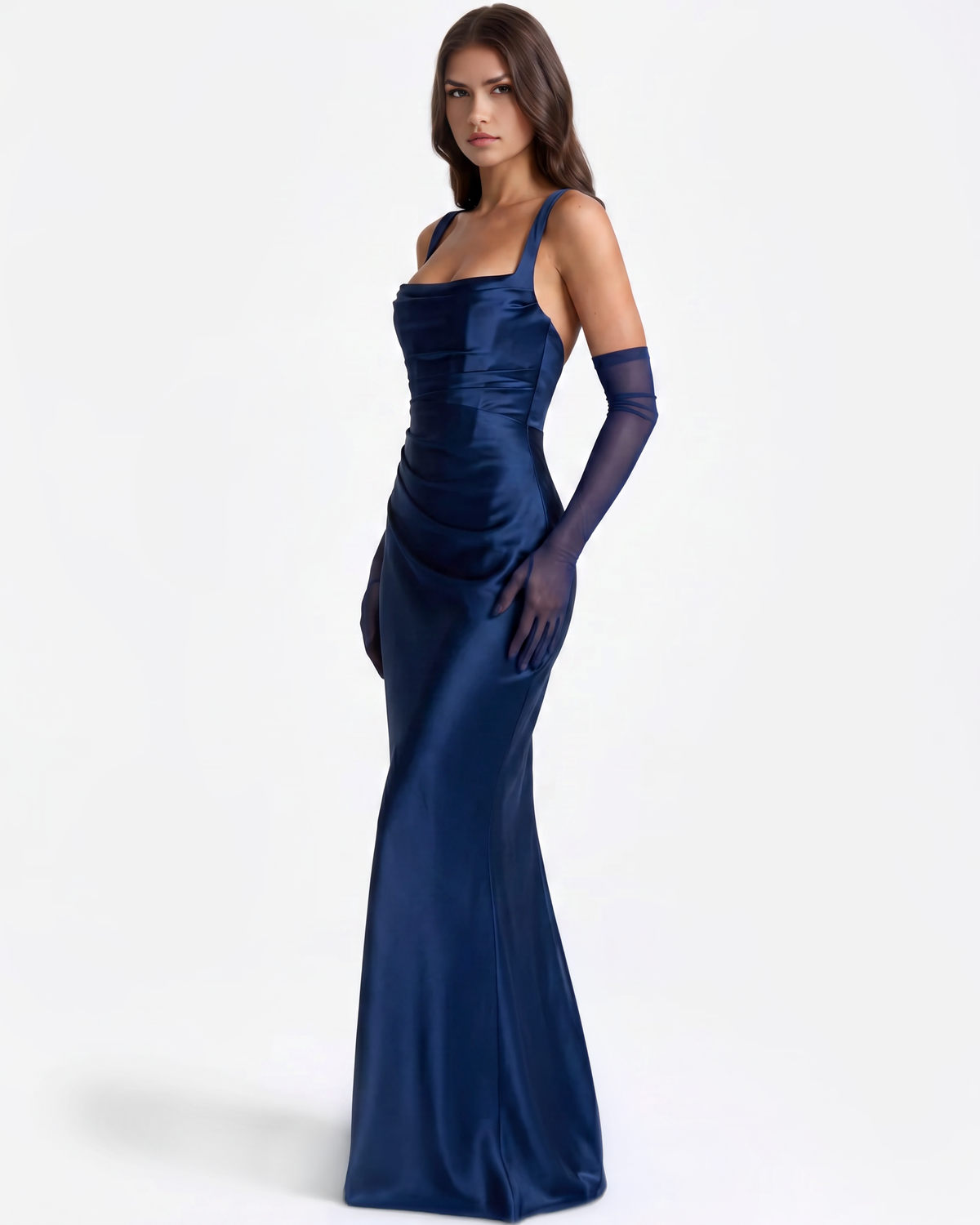 Adrienne Maxi Dress in navy
