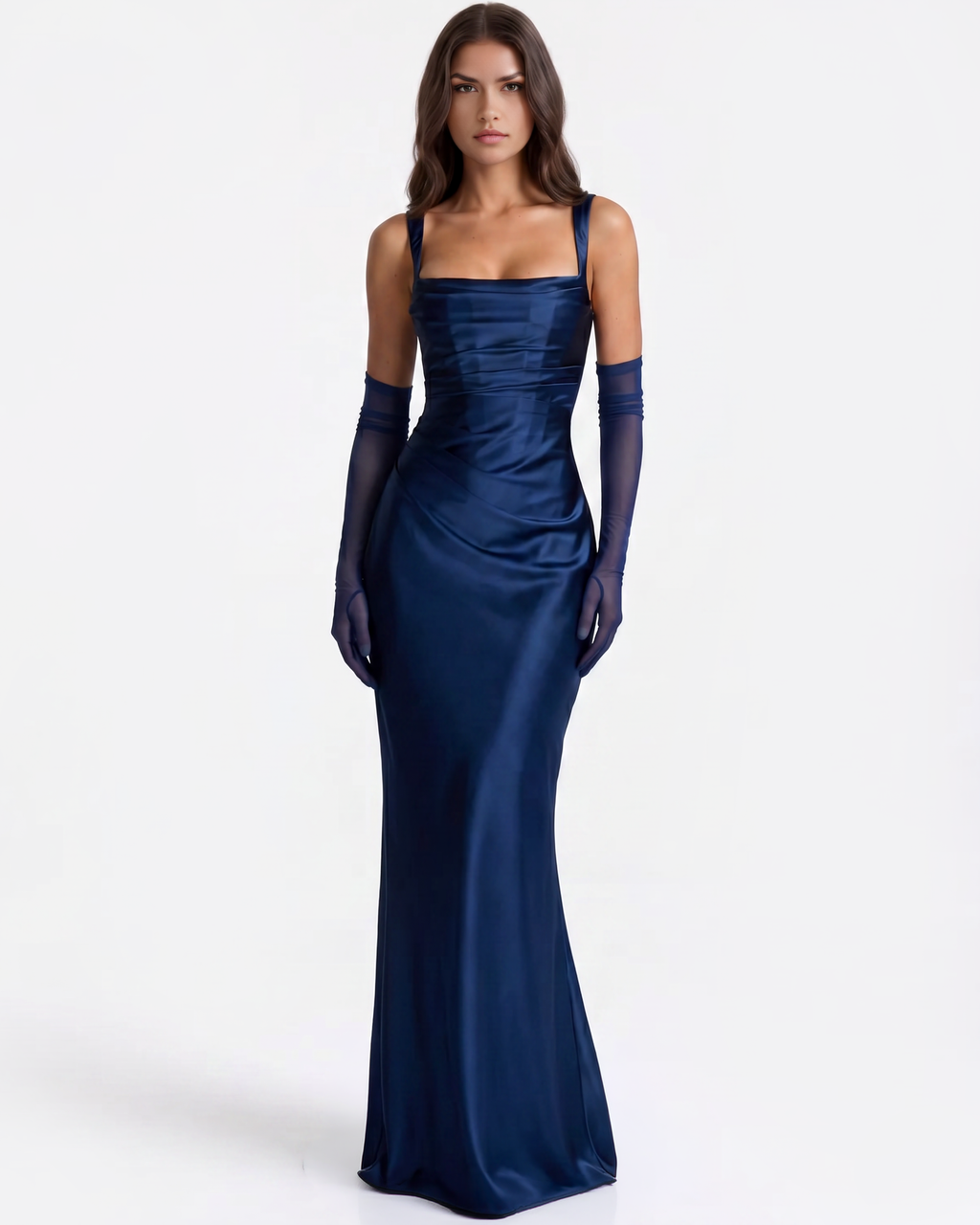 Adrienne Maxi Dress in navy