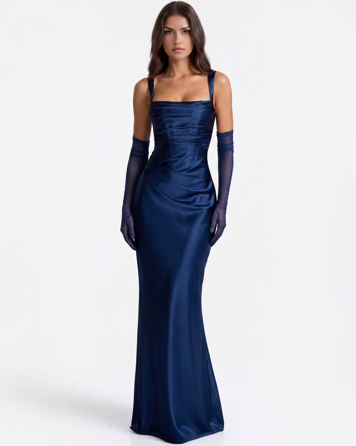 Adrienne Maxi Dress in navy