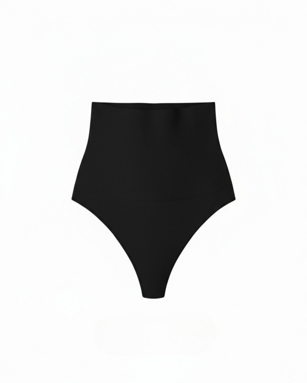 High-Waisted Thong in black