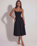Francesca Midi Dress in black