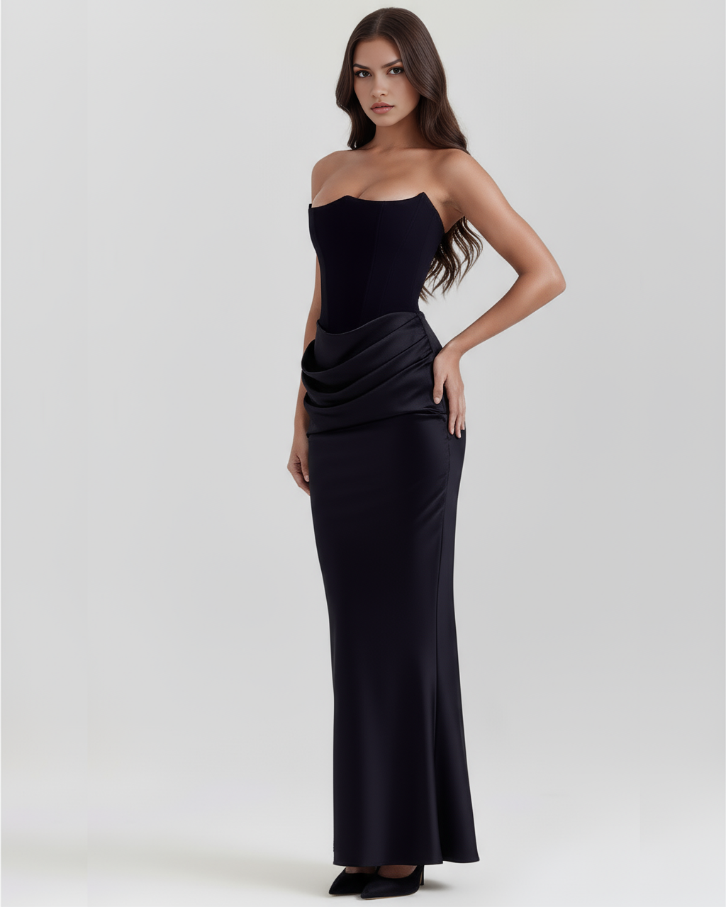 Rosalind Maxi Dress in black
