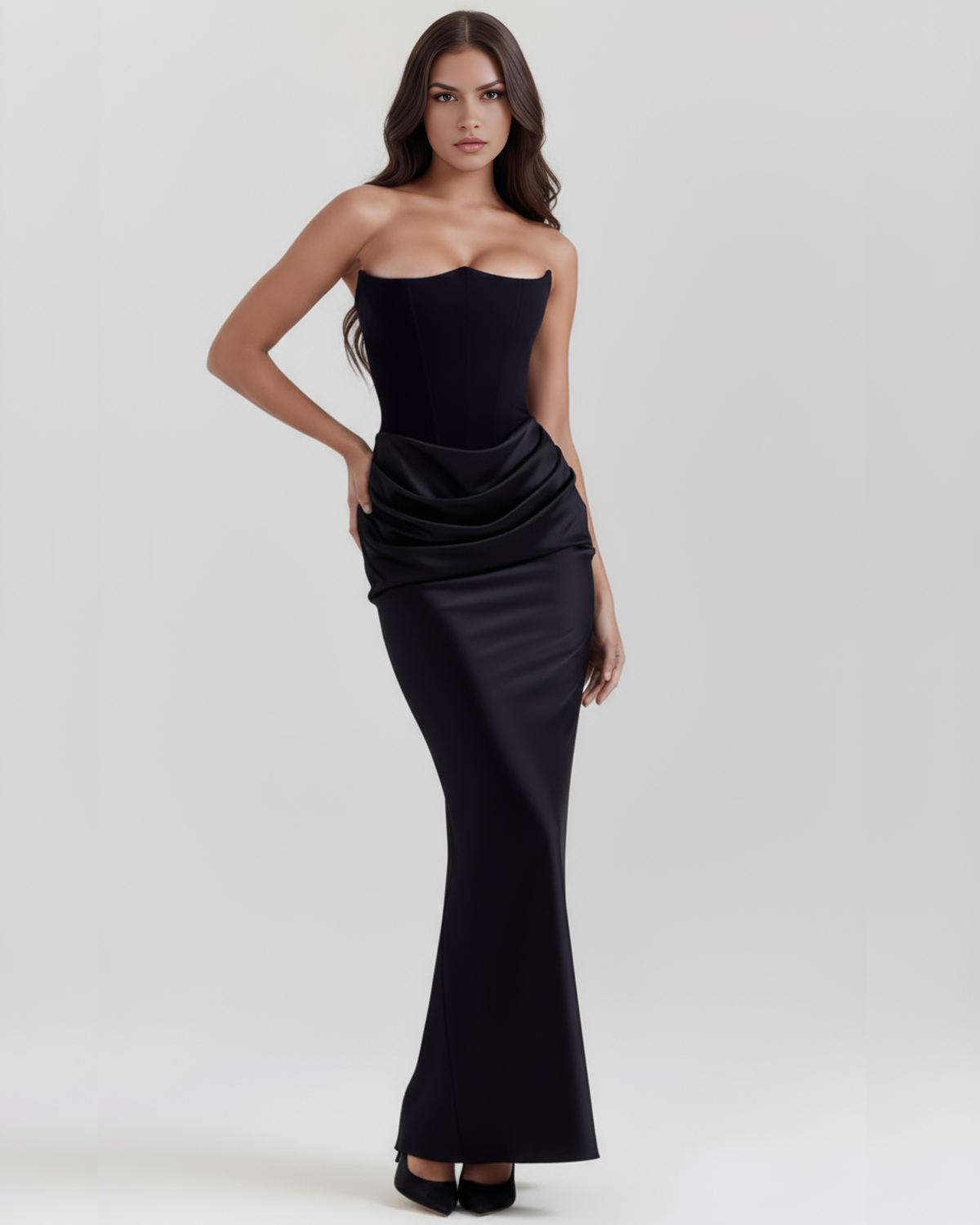 Rosalind Maxi Dress in black