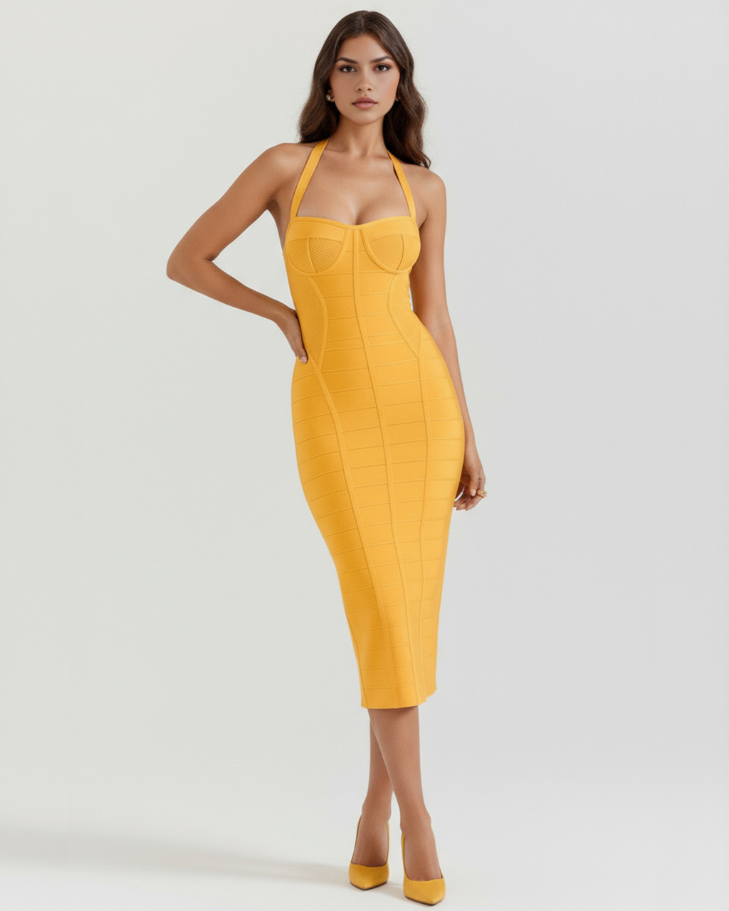 Cleopatra Maxi Dress in golden