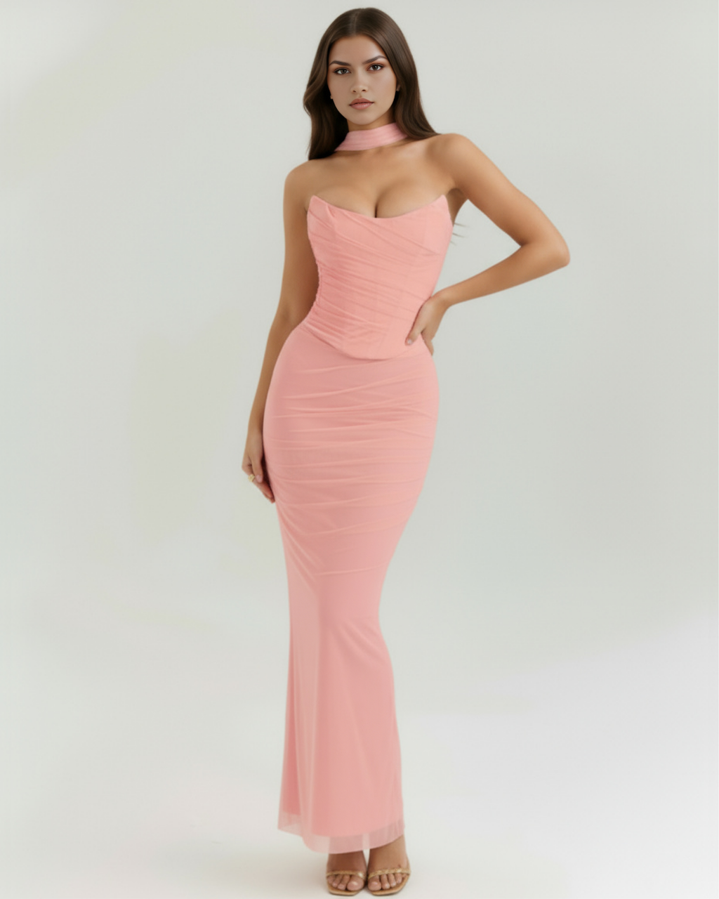Malu Maxi Dress in pink