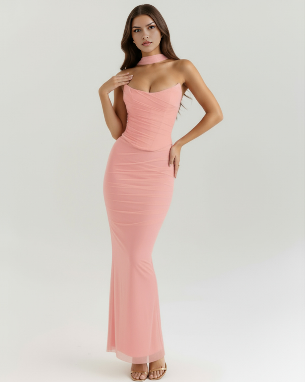 Malu Maxi Dress in pink