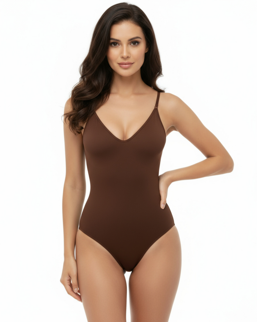 Snatched Shapewear Bodysuit in brown