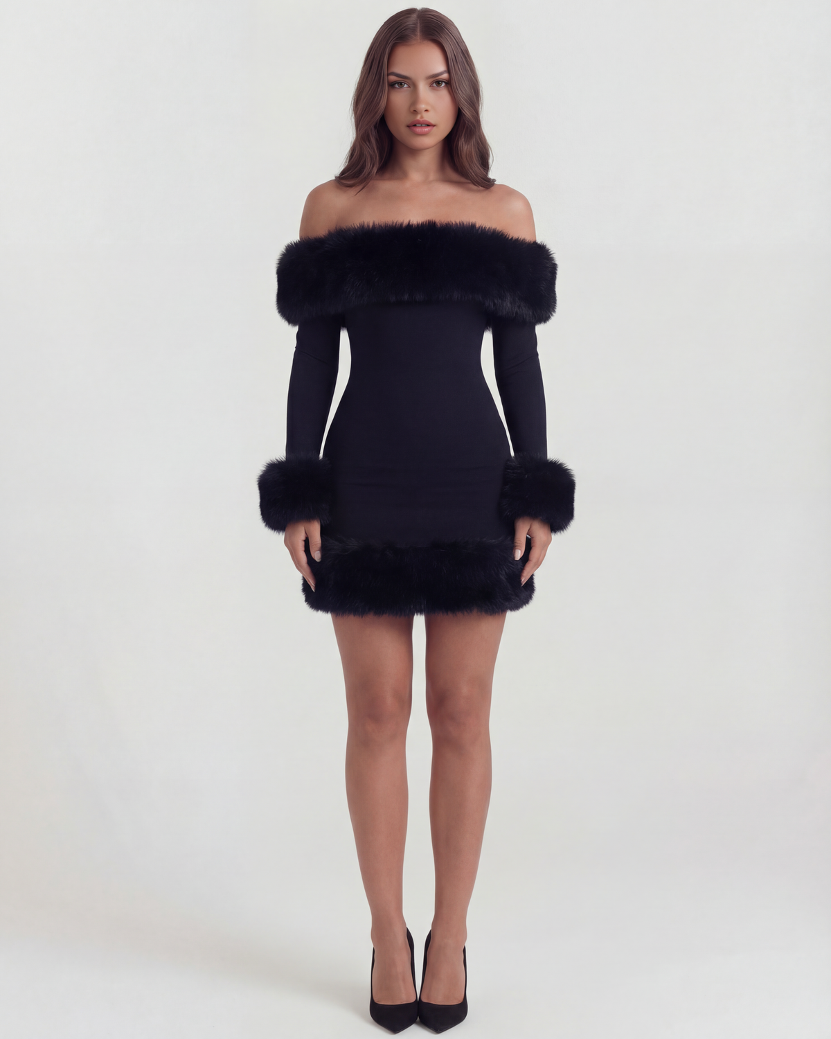 Bella Mini Dress in black