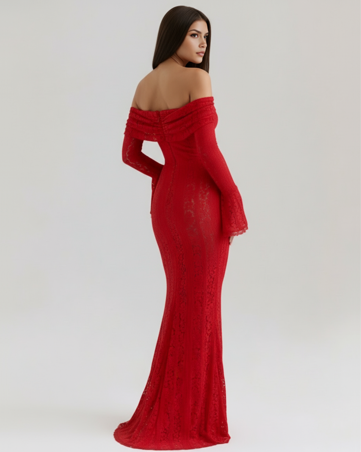Alessandra Maxi Dress in red