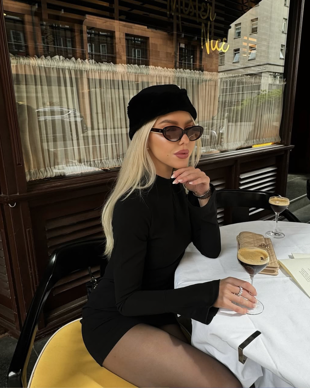 Jade Mini Dress in black