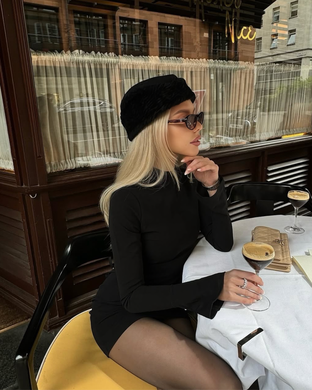 Jade Mini Dress in black