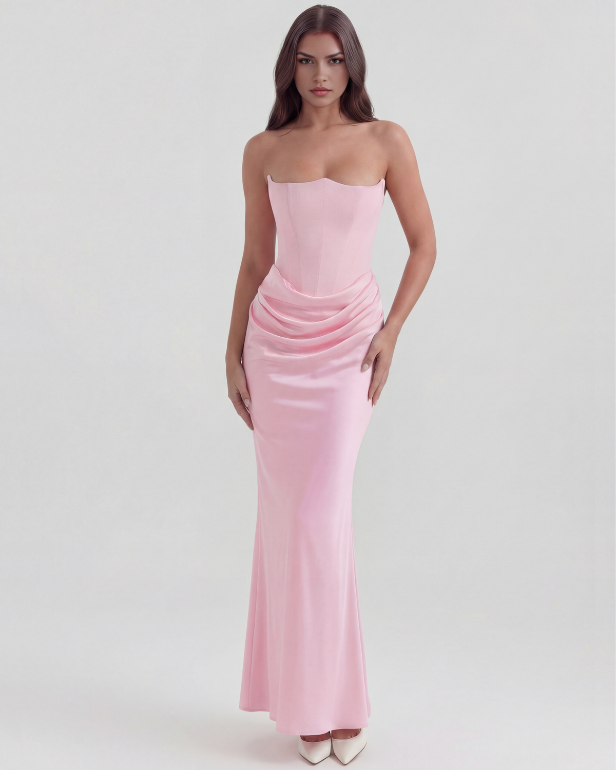 Rosalind Maxi Dress in pink