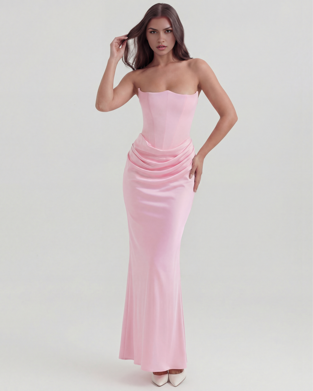 Rosalind Maxi Dress in pink